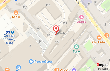 Бизнес-центр Гороховая 47 Б на карте