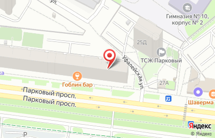 Сеть водоматов Живой источник на Парковом проспекте на карте