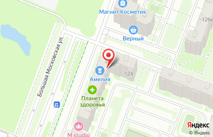 Ювелирный салон Золото на Большой Московской улице на карте