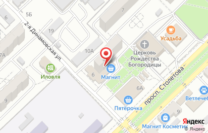 Сеть супермаркетов Магнит на улице Столетова, 6 на карте