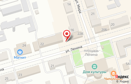Два колеса на улице Ленина на карте