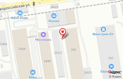 Торговая фирма Нортекс-Юг на Новороссийской улице на карте