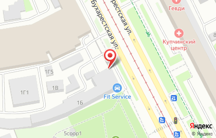 СТО Ринг-Мотор на Бухарестской улице на карте