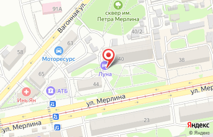 Отель Луна в Бийске на карте
