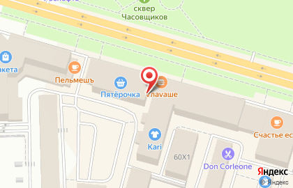 Супермаркет Пятёрочка на Санкт-Петербургском проспекте на карте