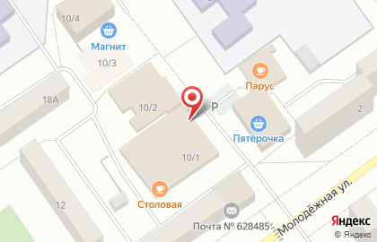 Магазин Монетка на Молодёжной улице на карте
