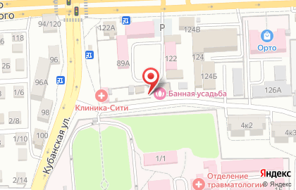 Банная усадьба на улице Николая Островского на карте