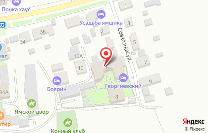 Отель Георгиевский в Суздале на карте