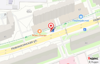 Киоск по ремонту обуви и изготовлению ключей, район Новокосино на карте