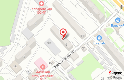 Супермаркет Авоська в Индустриальном районе на карте