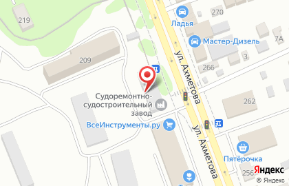Банкомат, Башинвестбанк на улице Ахметова на карте
