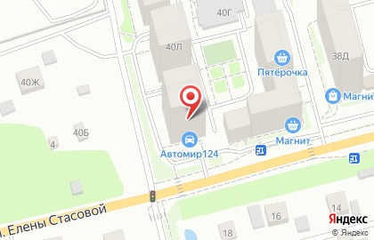 Академия Мастеров на улице Елены Стасовой на карте