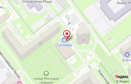 Супермаркет Гулливер в Ульяновске на карте