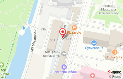 КБ Энерготрансбанк в Ленинградском районе на карте