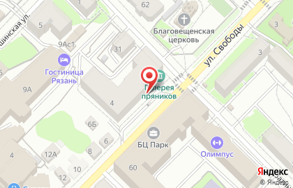 Аптека Апрель в Рязани на карте