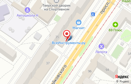 Магазин инструмента и оборудования ТМК на проспекте Чайковского на карте