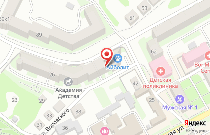 Школа устного счета Соробан в Нижнем Новгороде на карте