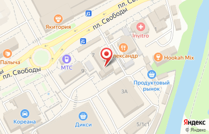 Компания Ростелеком на площади Свободы на карте