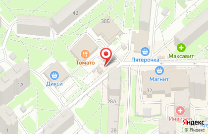 Киоск по продаже орехов в Пролетарском районе на карте