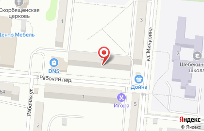 Аптека ВИТА Экспресс в рабочем переулке на карте