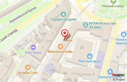 Центр эстетического воспитания детей Нижегородской области на Большой Покровской улице на карте