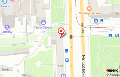 Банкомат Возрождение на метро Московская на карте