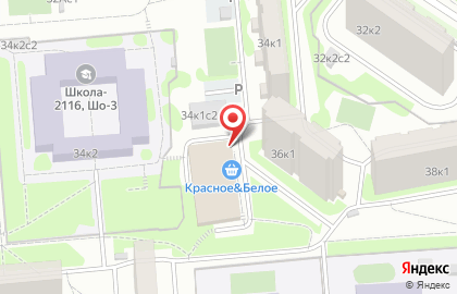 Супермаркет Пятёрочка в Москве на карте