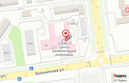 Сахалинская областная специальная библиотека для слепых на Больничной улице на карте