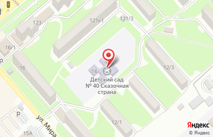 Детский сад Сказочная страна №40 на карте