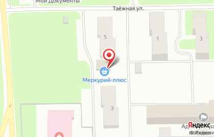 Продовольственный магазин Меркурий плюс на карте