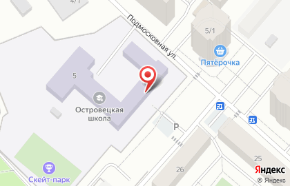 Островецкая средняя общеобразовательная школа на карте