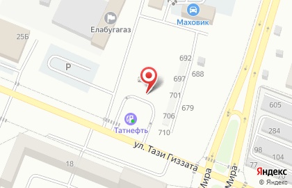 Татнефть на улице Тази Гиззата в Елабуге на карте