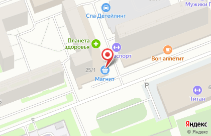 Супермаркет Магнит на Университетской улице на карте