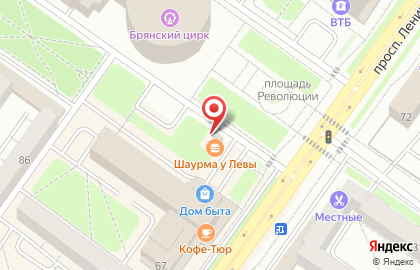 Продуктовый киоск на проспекте Ленина на карте