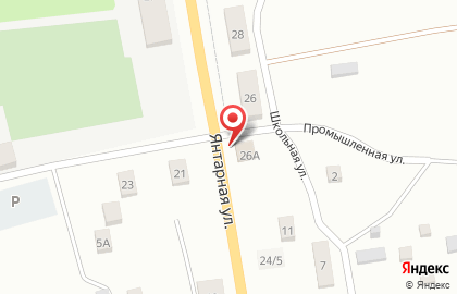 Продуктовый магазин Забава на Янтарной улице на карте