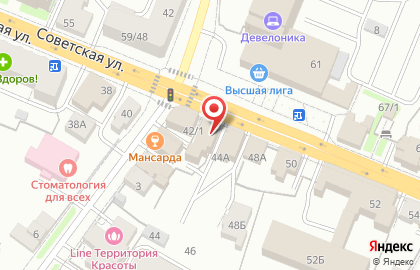 Гранитный завод на Советской улице на карте
