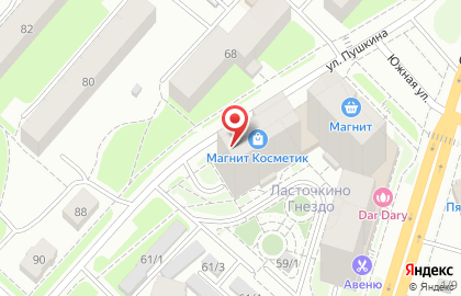 Зоомагазин Дивный колибри на улице Пушкина на карте