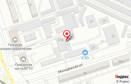 Служба заказа пассажирского легкового транспорта Классик на Молодёжной улице на карте