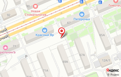 Магазин пива Ice Beer на проспекте Газеты Красноярский Рабочий, 67/1 на карте