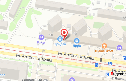 Торгово-монтажная компания Эверест на улице Антона Петрова на карте