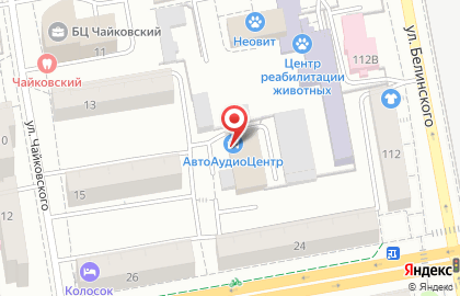АвтоАудиоЦентр на улице Белинского на карте