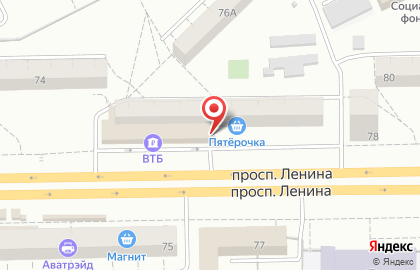 Рекрутинговое агентство В кадре на проспекте Ленина на карте