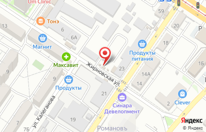 Магазин по продаже фастфудной продукции в Дзержинском районе на карте