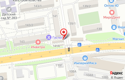 Октябрьский район Киоск по продаже фруктов и овощей на Таганрогской улице на карте