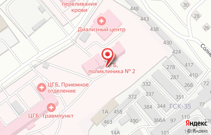 Сызранская центральная городская больница на Солнечной улице на карте