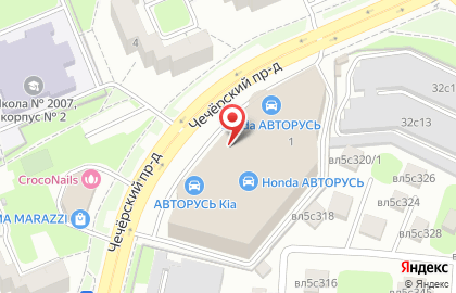 Автосалон Авторусь в Москве на карте