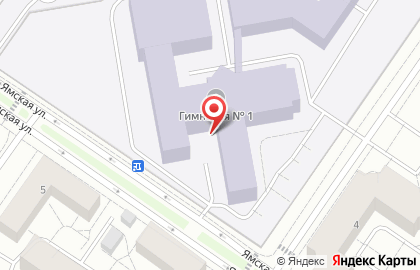 Гимназия №1 в Ханты-Мансийске на карте