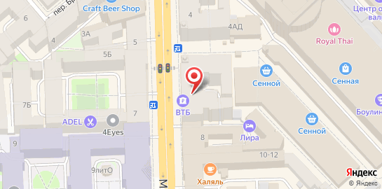Петербургский центр подологии на метро Сенная Площадь на карте