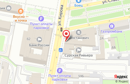 Пензенский областной учколлектор в Ленинском районе на карте