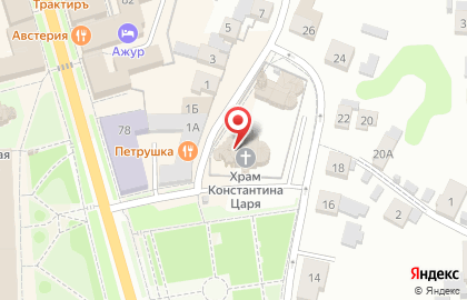 Цареконстантиновская церковь на карте